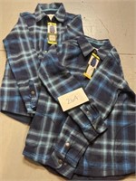 (2) new orvis flannels SMALL