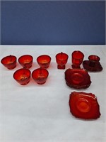 Decorative Red Glassware