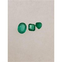 Authentic Natural Emerald Loose Gemstones .6, 1.0