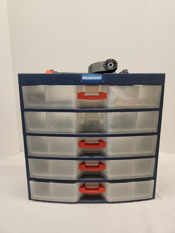 Mastercraft Plastic Tool Chest - comes with some