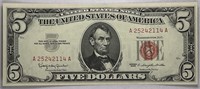 1963 Series $5 Red Seals - UNC