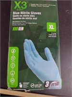 Blue Nitrile Gloves XL