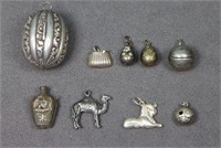 (9) Victorian Silver Bracelet Charms
