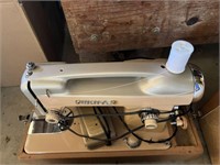 Portable White brand sewing machine, & sewing case