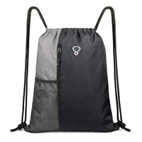 Drawstring Backpack Sports Gym Bag for Women Men L