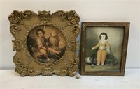 (2) Framed Pictures of Children