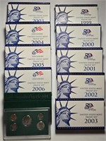 Var. Years 1995-2006 Proof Sets (11)