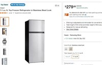A924 7.1 cu. ft. Top Freezer Refrigerator