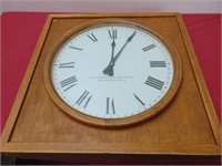 Large Wood Framed Clock