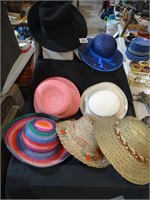 7 Colorful Ladies Straw Hats