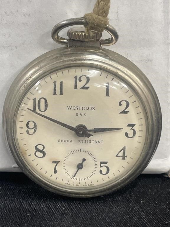 Vintage Westclox Pocket Watch - Works!