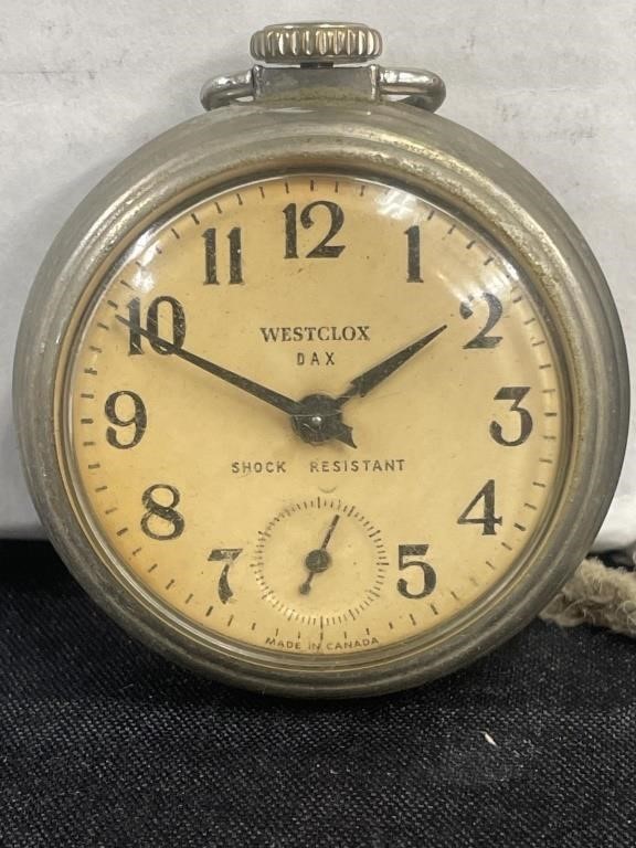 Vintage Westclox Pocket Watch - Works!