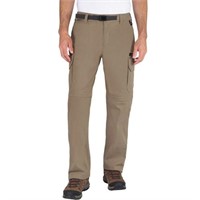 BC Clothing Men's 36x30 Convertible Pant, Brown
