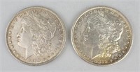 1883 & 1889 90% Silver Morgan Dollars.
