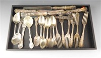 Lot # 4040 - Lot of sterling silver flatware: