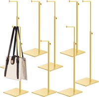 8 Pcs Gold Purse Display Stands Adjustable Height