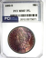 1882-S Morgan MS67 PL LISTS $2400