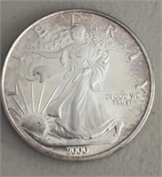 "2000" AMERICAN SILVER EAGLE ***1-TROY OUNCE  .999