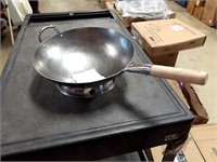 Bielmeier 14in Carbon Steel Wok with Wok ring,