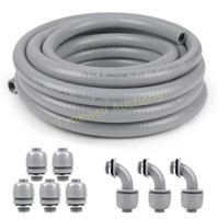 Elecoman 1 inch 25ft Liquid-Tight Conduit Kit