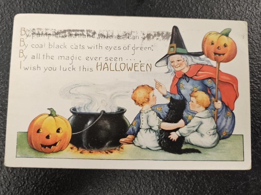 Antique Halloween Post Card Collection - Single Owner