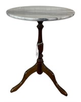 Vintage Marble Top Plant Stand Table