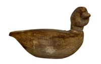 Vintage Primitive Wooden Ruddy Duck Decoy