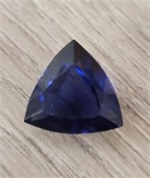 Blue Tanzanite Faceted Trillion Cut Gemstone