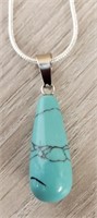 Waterdrop Turquoise Gemstone Necklace