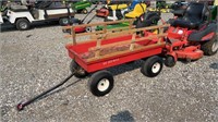 Little Red Mule Pull Wagon