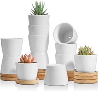 WF1453  T4U Ceramic Plant Pots 2.5 Inches Set of