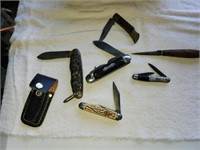 6 Vintage Pocket Knives - 1 is Forest Parker
