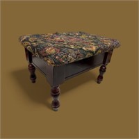 Antique foot stool with storage