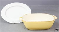 Sur La Table Stoneware Casserole & Platter