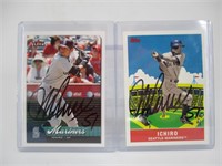(2) Ichiro Autographed Cards