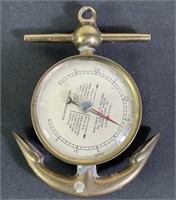 Swift & Anderson Brass Ship Anchor Barometer