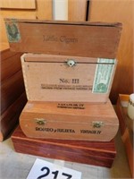 Wooden cigar boxes: Camel 5 cent little cigars -