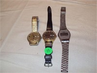 3 Vintage Men's Watches - 2 are Timex