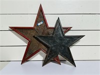 (2) Punch Tin Decorative Stars