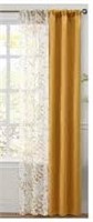27.5"x84" Gold Blackout Curtain Panel (1) A19