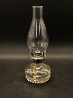 Vintage Glass Oil Lamp with oil & wick - WORKS
