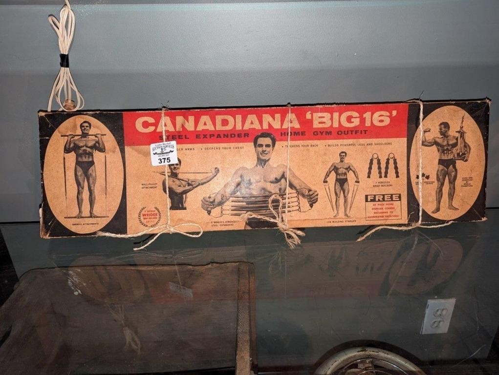 "Canadiana Big 16" Vintage exercise equipment