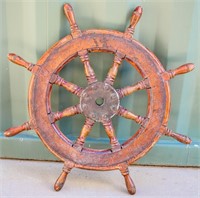 Antique Old Nautical Ships Wheel Cast Iron Brass