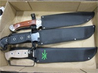 Group of 3 Knives w/ Sheathes