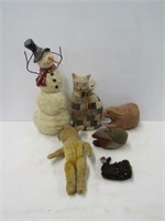 Stuffed Animals + Snowman
