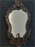 Ornate Wood Craved Framed Mirror