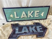 2 Lake Signs