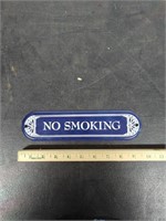 No smoking metal sign