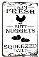 (New)Chicken Coop Vintage Metal Sign Farm Fresh