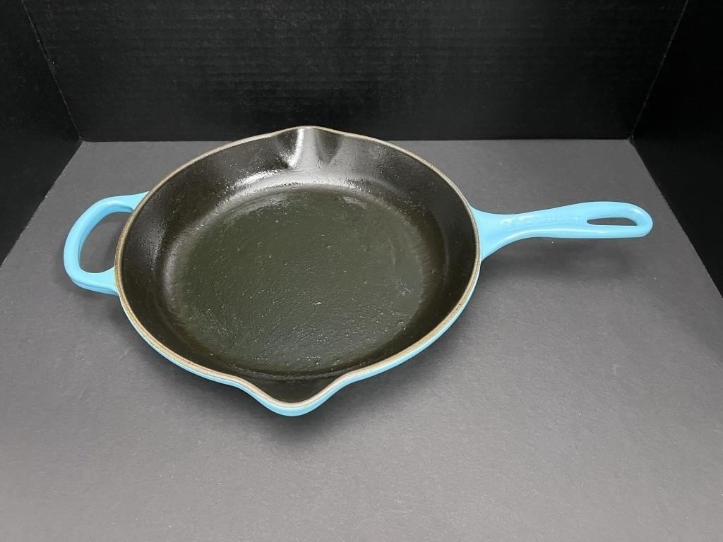 Le Creuset Enameled Cast Iron Skillet with handle,
